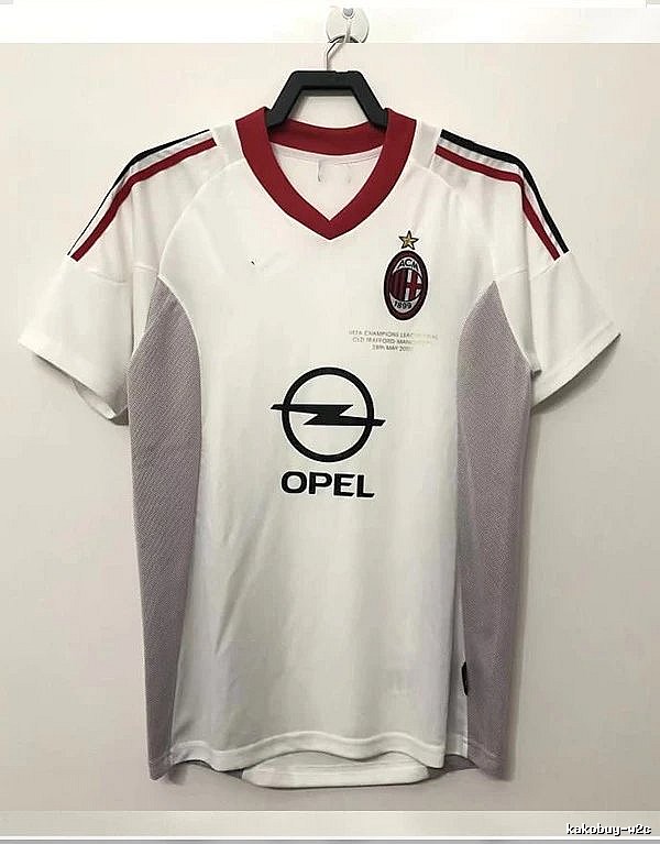 AC Milan Logo Detail Retro soccer jersey Red Black Striped with Relaxed Feel