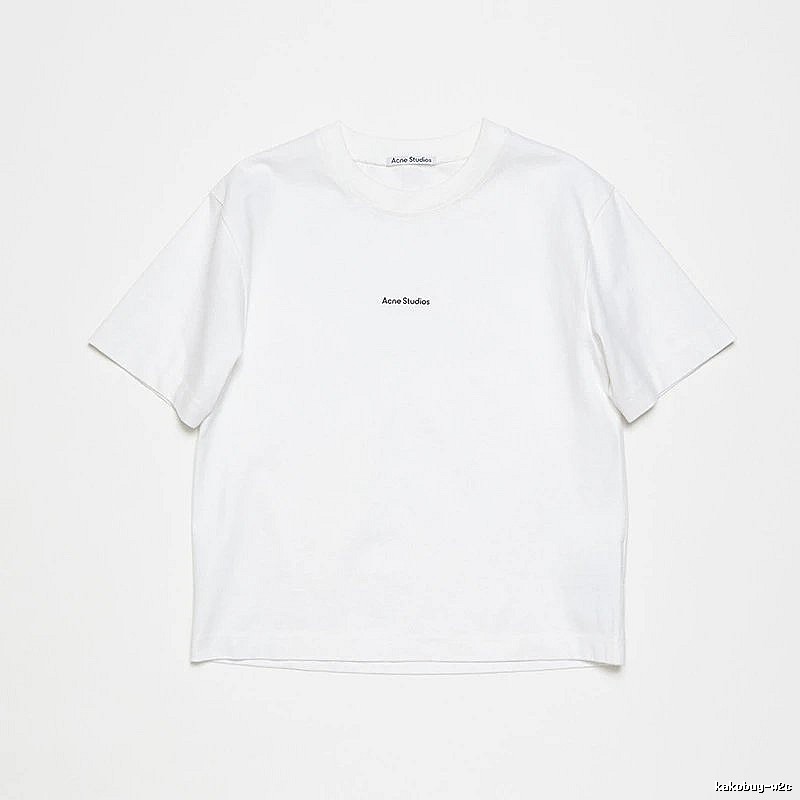 Acne Studios 2090-80 White Style Ac908042 Stockholm Logo T-Shirt Statement Graphic