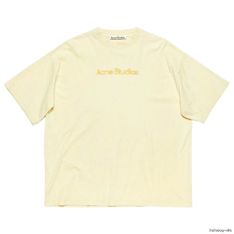 Acne Studios 2090-80 Yellow Style Ac908039 Stockholm Logo T-Shirt Everyday Rotation