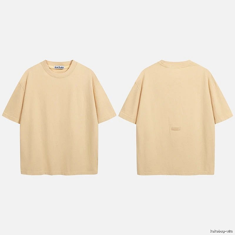Acne Studios 2090-80 Yellow Style Ac908040 Stockholm Logo T-Shirt Match Day