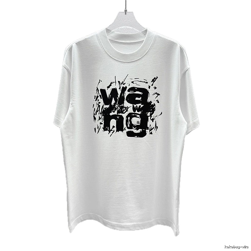 Alexander Wang Graffiti Street Style White T-Shirt