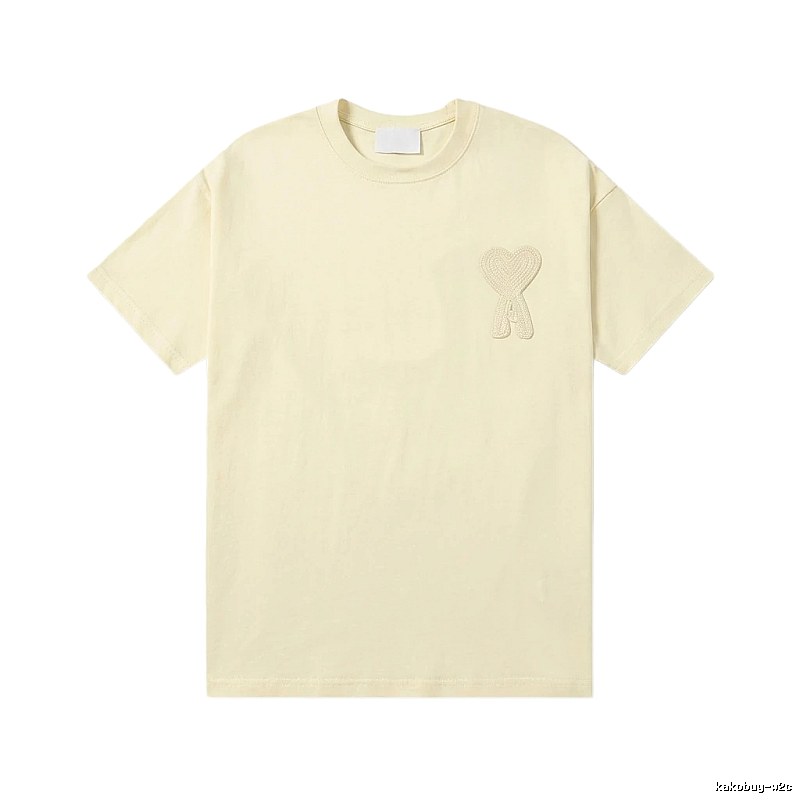 AMI Love Embroidery Simple Style T-shirt