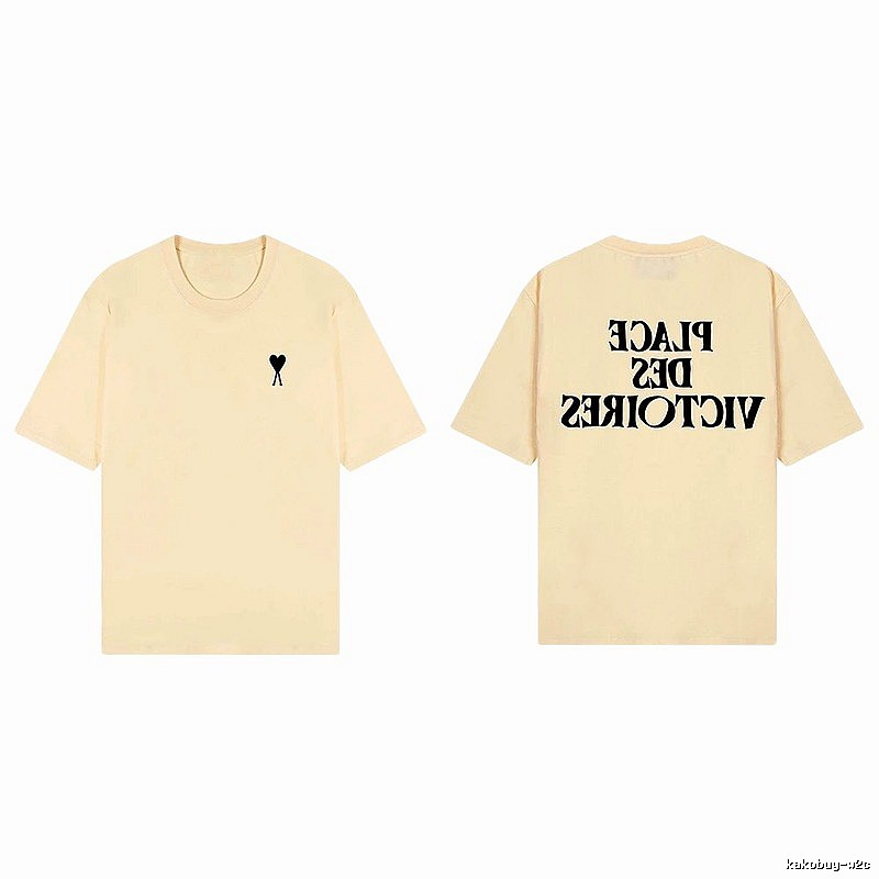 AMI Love Print Short-sleeve Shirt