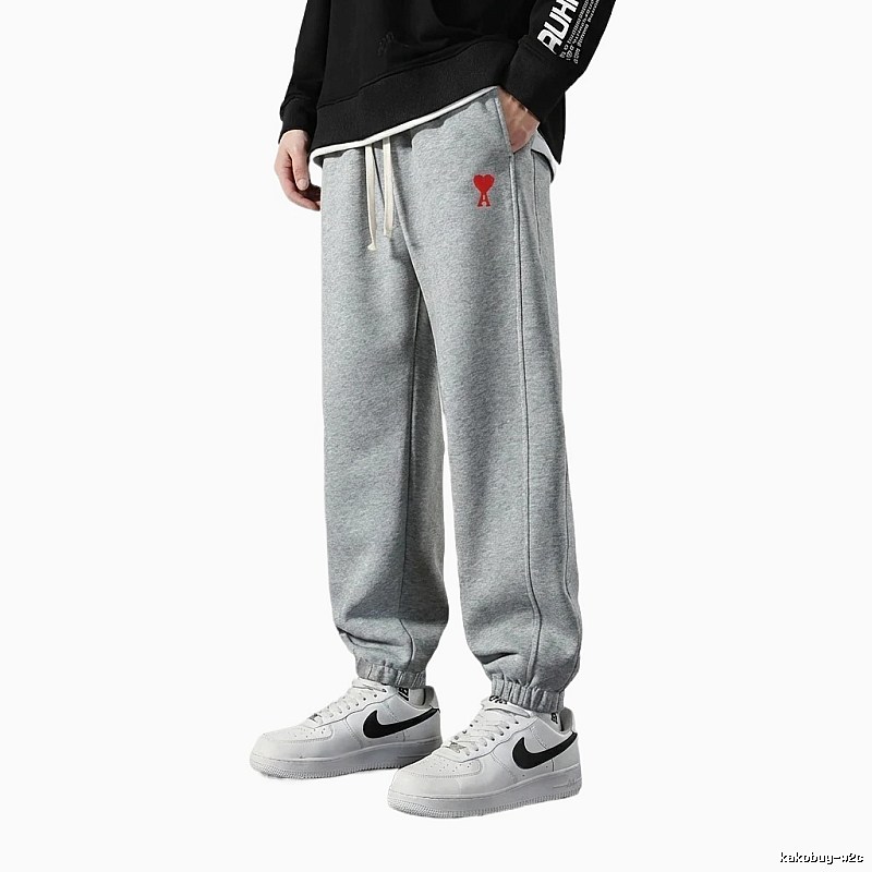 AMI Love Series Casual Gray Sweatpants