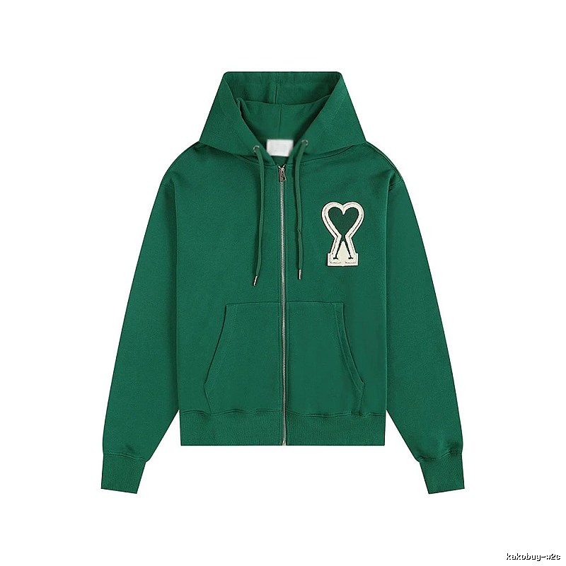 AMI Love Series Green Hoodie