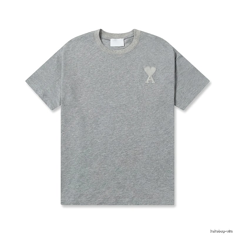 AMI Love Simple Style Gray T-shirt