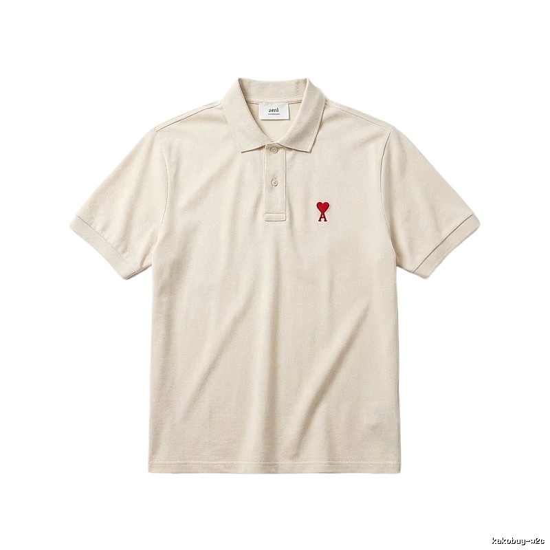 Ami Love Simple Style Polo Shirt