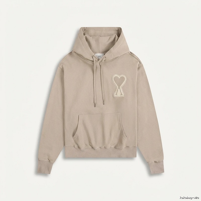 AMI Love Trend Brand Beige Sweatshirt