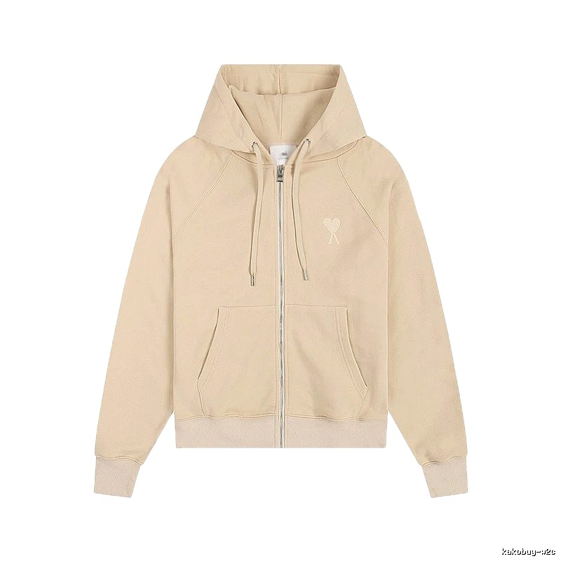 AMI minimalist style beige sweatshirt