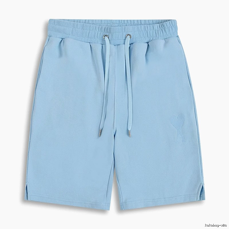 AMI minimalist style light blue shorts