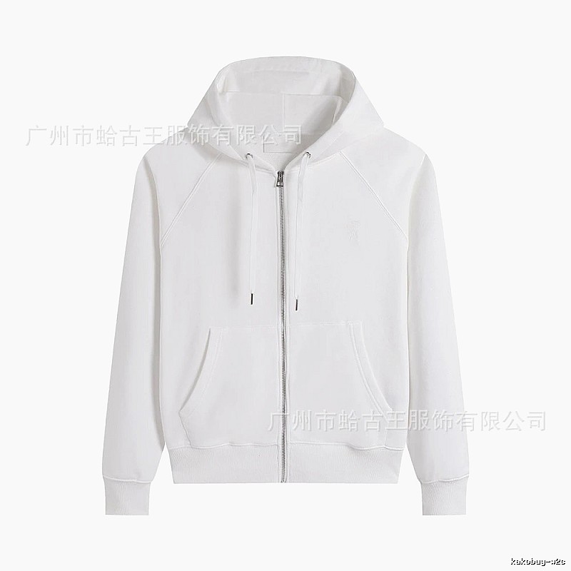AMI minimalist style white hoodie