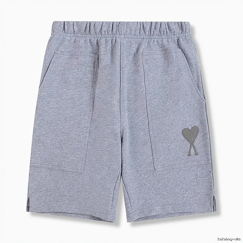 AMI pattern casual gray shorts