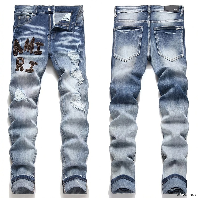AMIRI Gradient Ripped Jeans