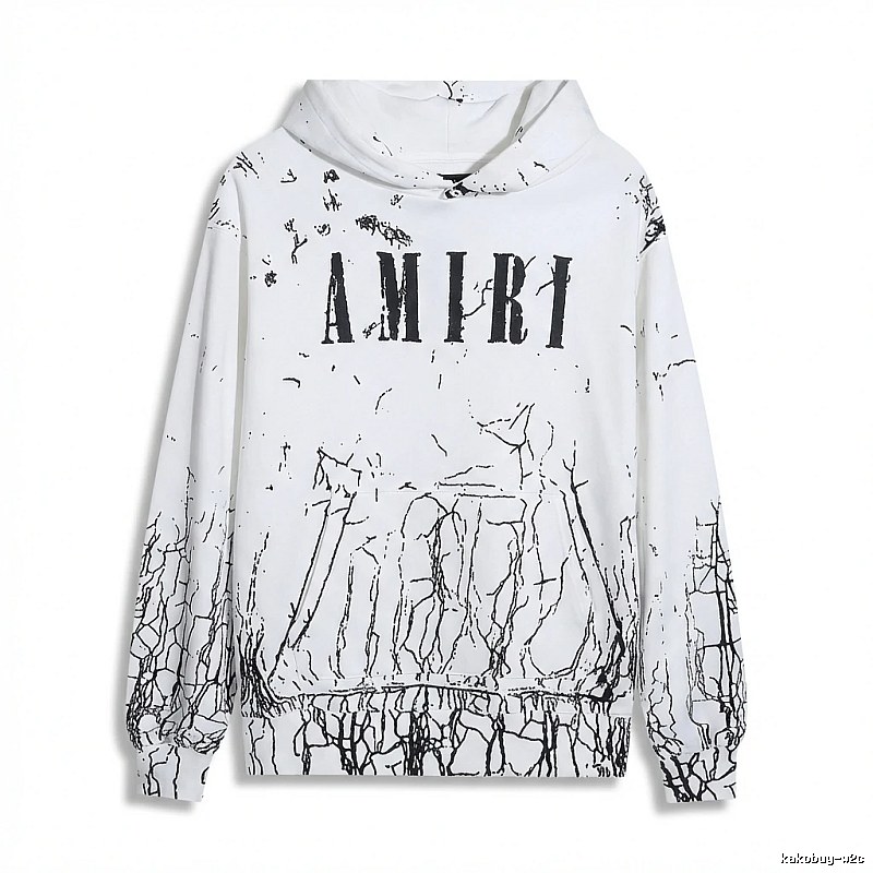 AMIRI Graffiti Style White Sweatshirt