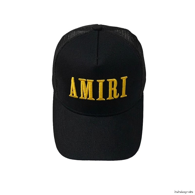 AMIRI letter embroidery black cap