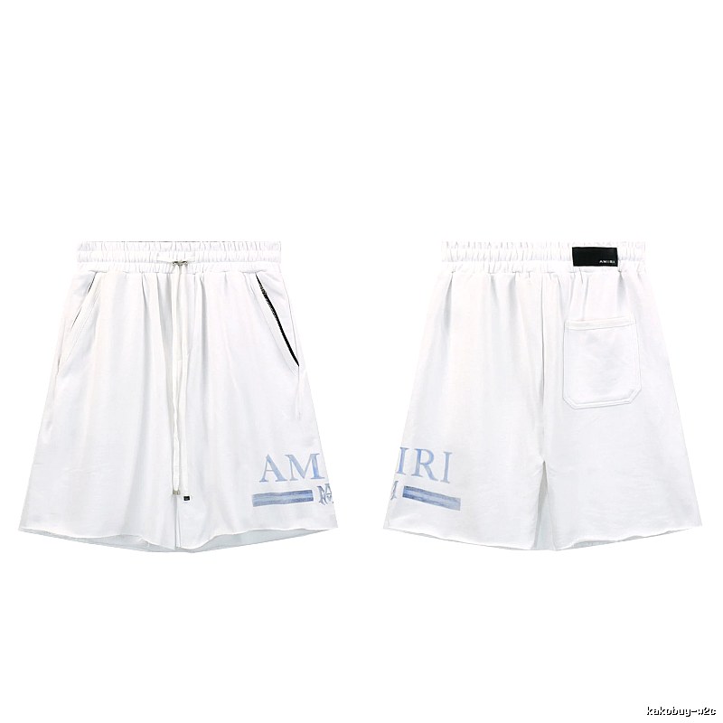 AMIRI Letter Print Street Style White Shorts
