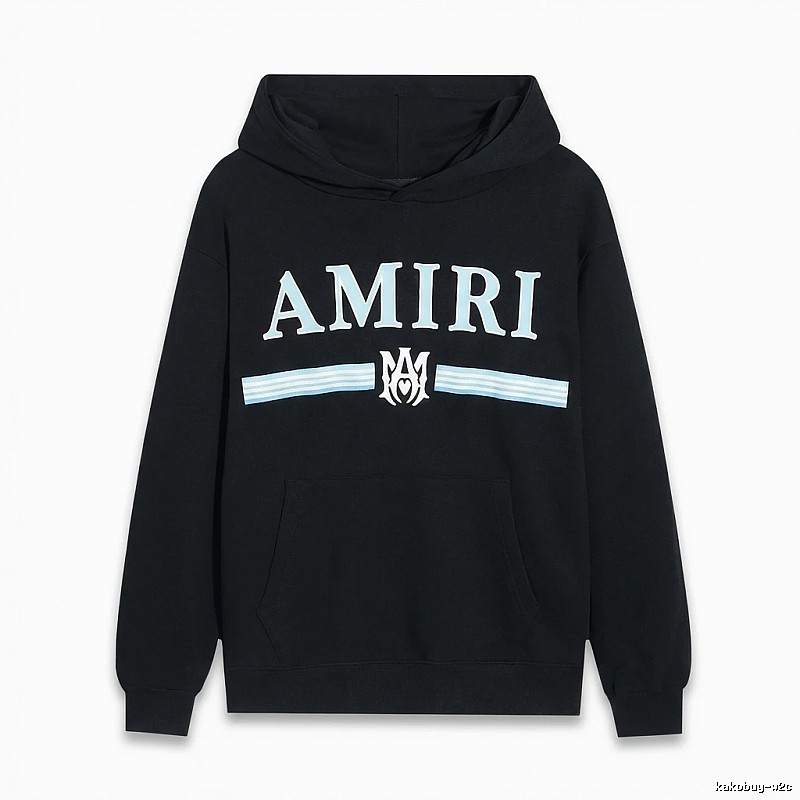 AMIRI letter-printing style black sweatshirt