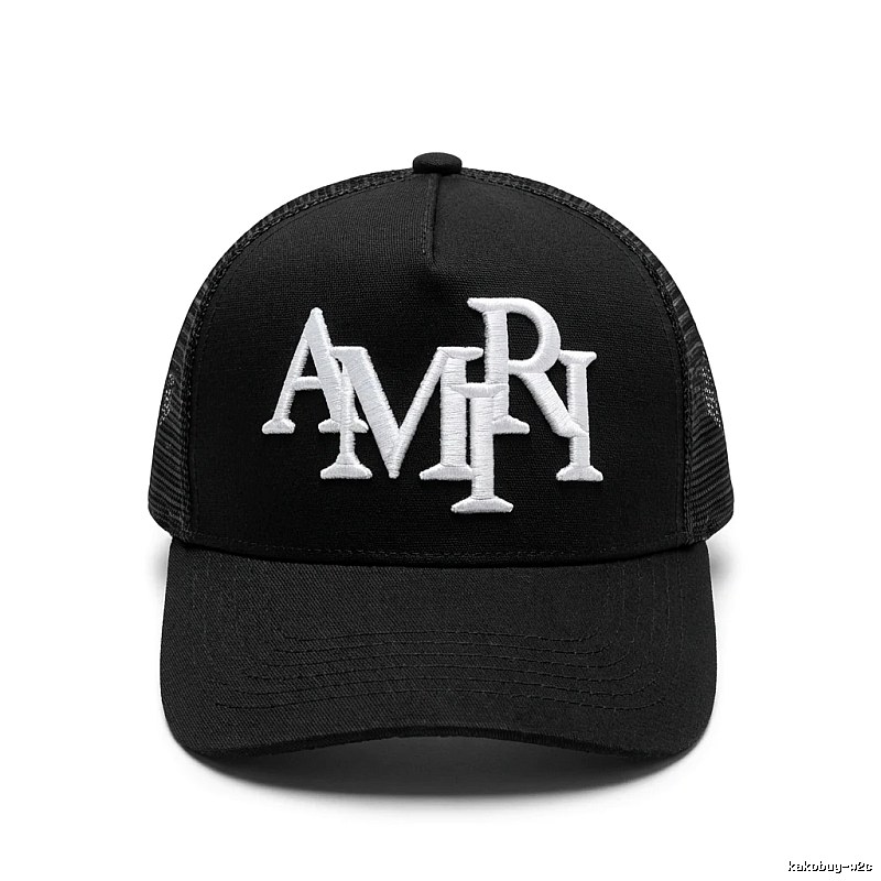 AMIRI letter-style black cap