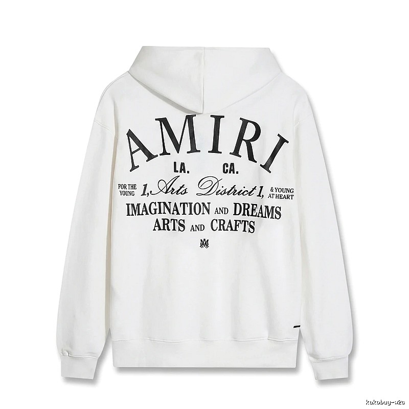 AMIRI Printed Casual Style White Hoodie