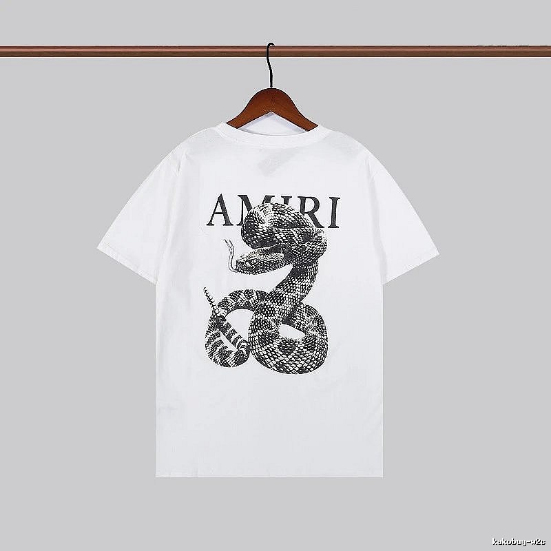 Amiri Resort Graphic T-shirt White Blue Amiri for Travel Looks