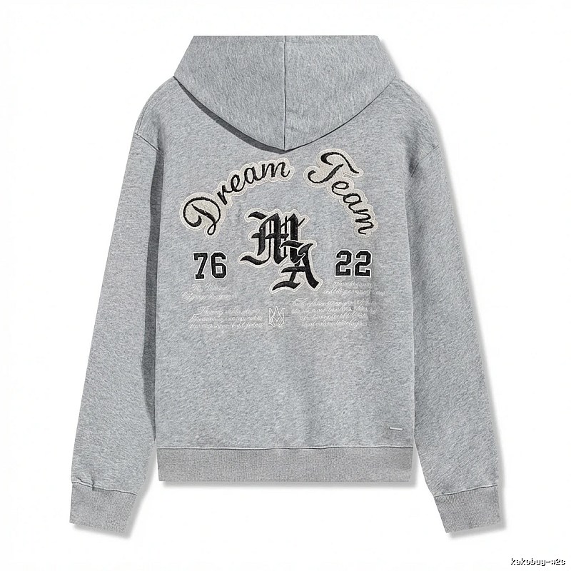AMIRI Retro Style Grey Hoodie