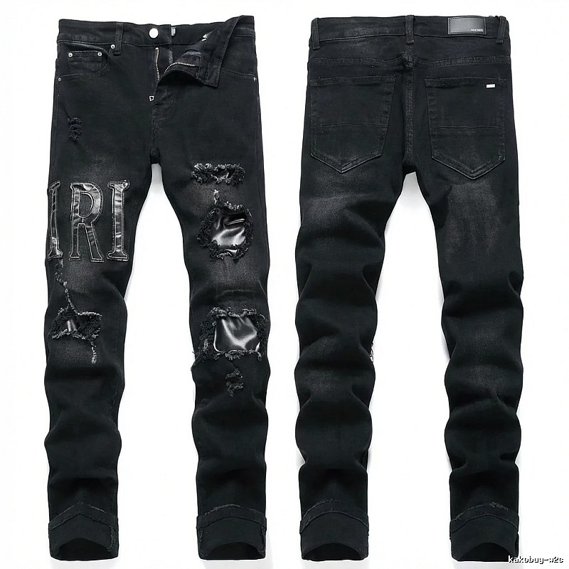 AMIRI Ripped Trendy Cool Black Pants