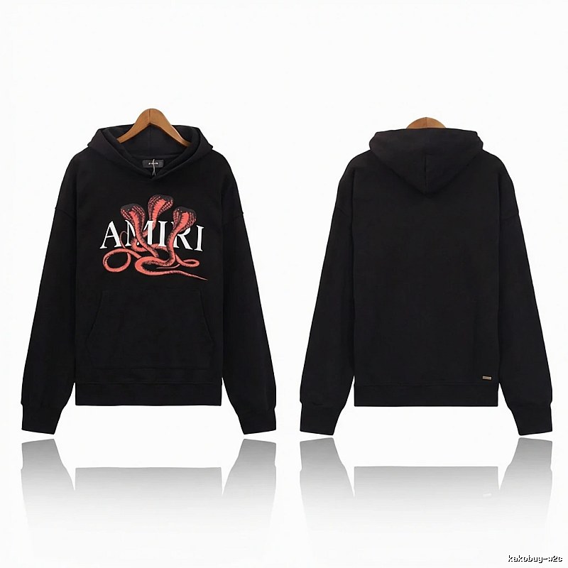 AMIRI Snake Print Trendy Black Sweatshirt