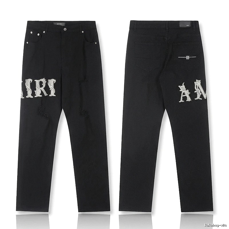 AMIRI vintage-style black jeans