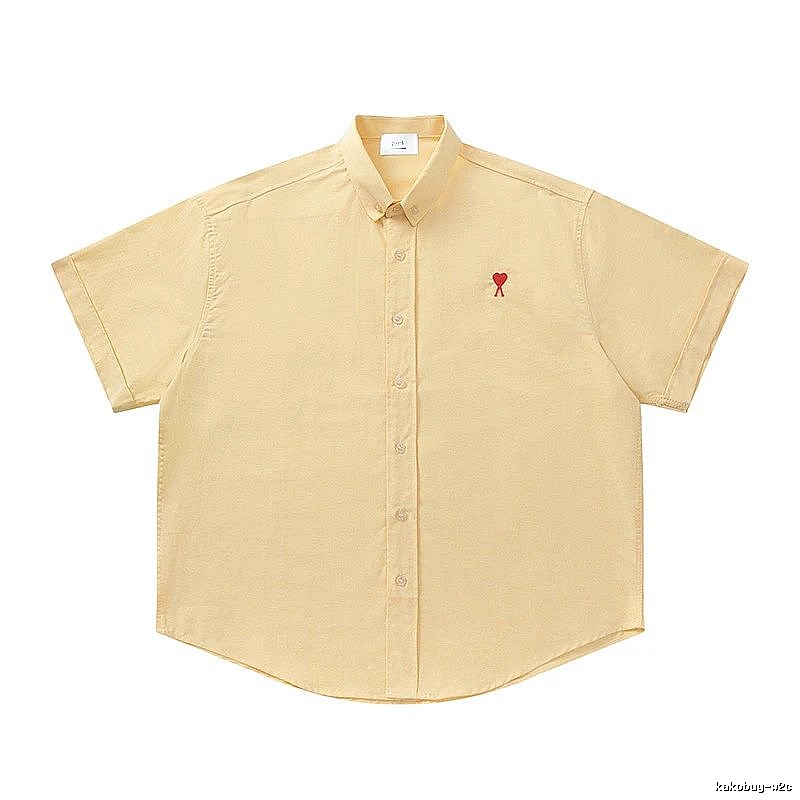 Ami's simple and loving style yellow shirt