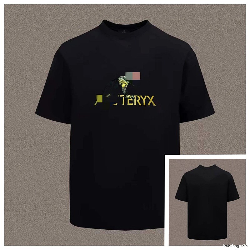 Arc'teryx Printed Outdoor Style Black Short Sleeve T-Shirt