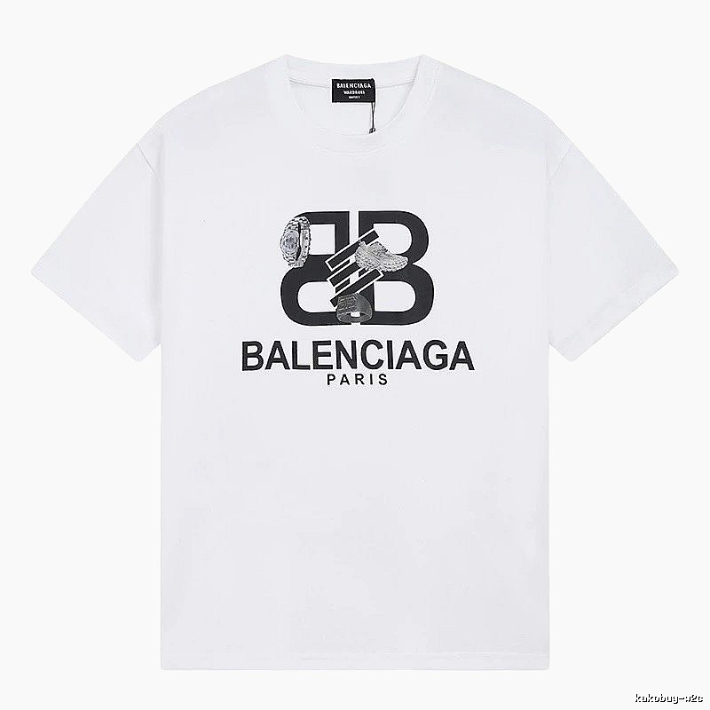 Balenciaga BB Series Simple White T-shirt