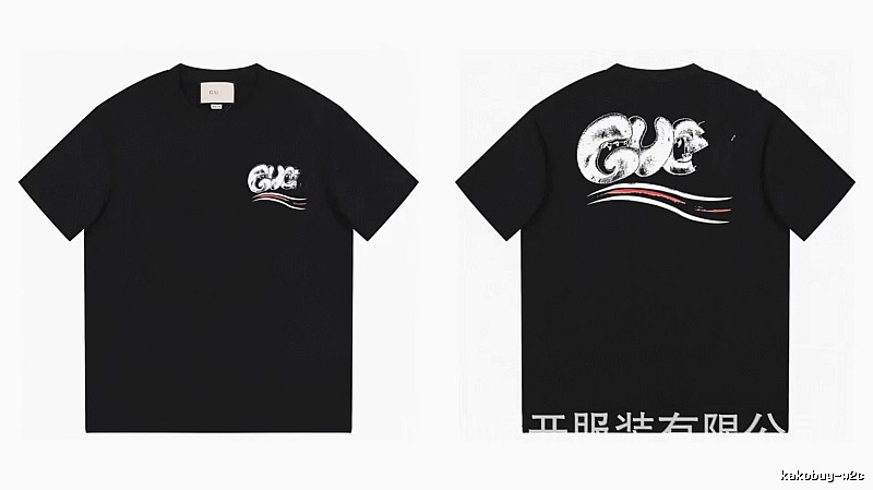 Balenciaga Graffiti Street Style Black T-Shirt