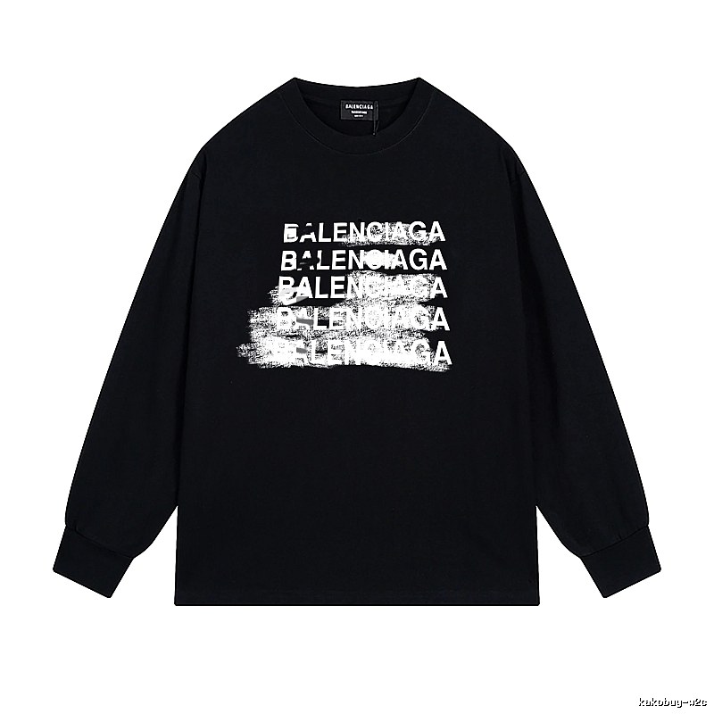 Balenciaga graffiti-style black T-shirt