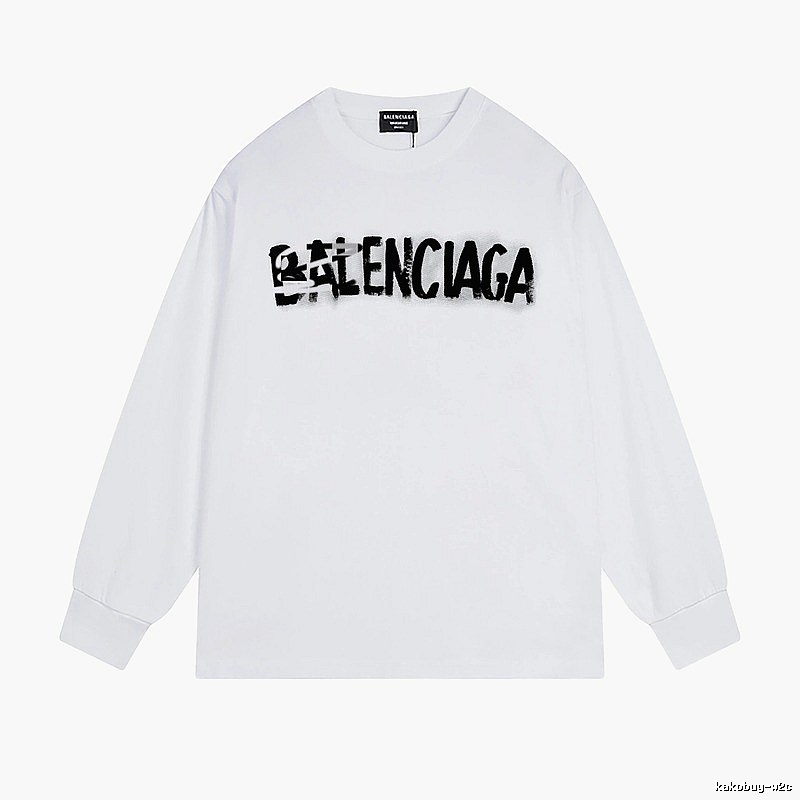 Balenciaga graffiti-style white T-shirt