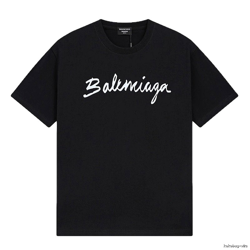 Balenciaga minimalist style black T-shirt
