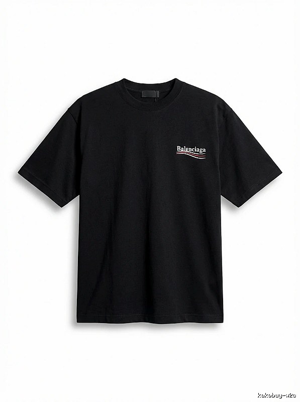 Balenciaga minimalist style black T-shirt