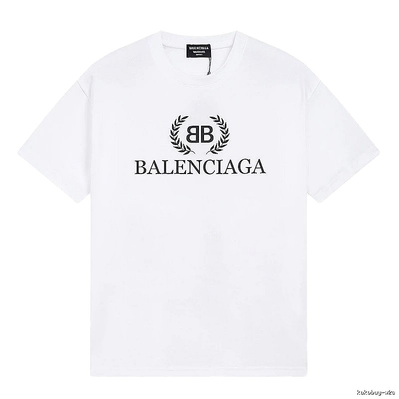 Balenciaga Printed Simple White T-shirt