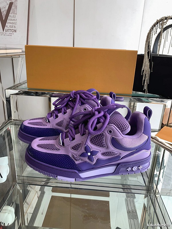 Balenciaga Purple Runner Sneaker with Purple Layered Athletic Runner for Streetwear Looks