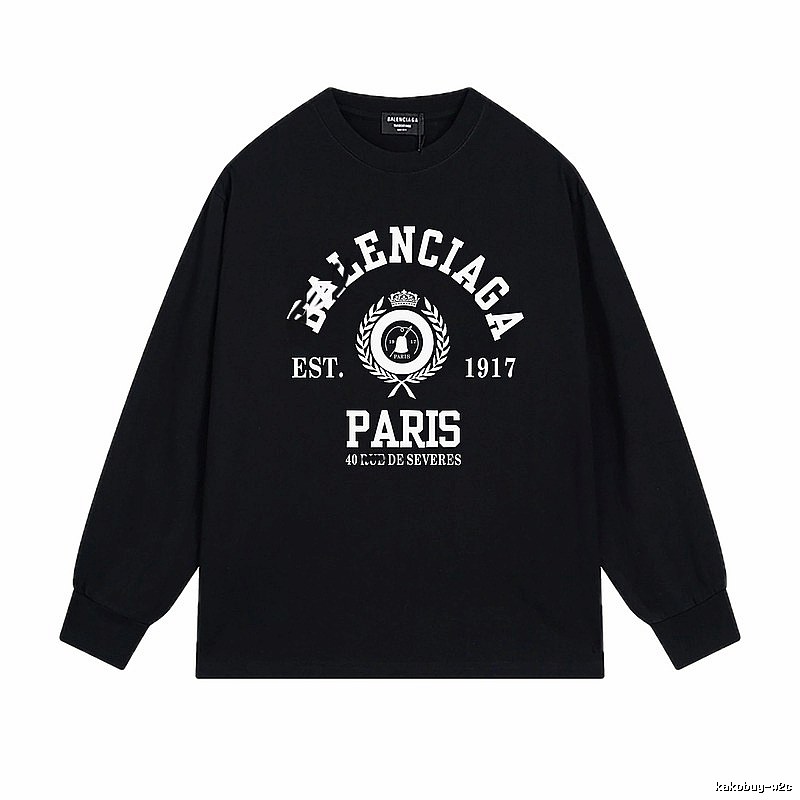 Balenciaga retro black long-sleeve