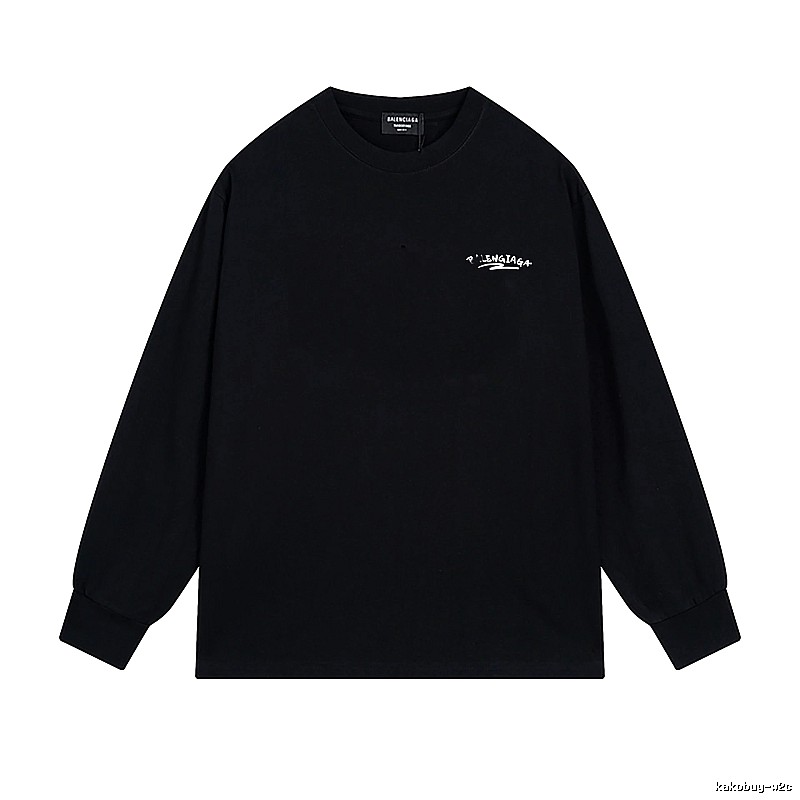 Balenciaga simple style black long-sleeved shirt