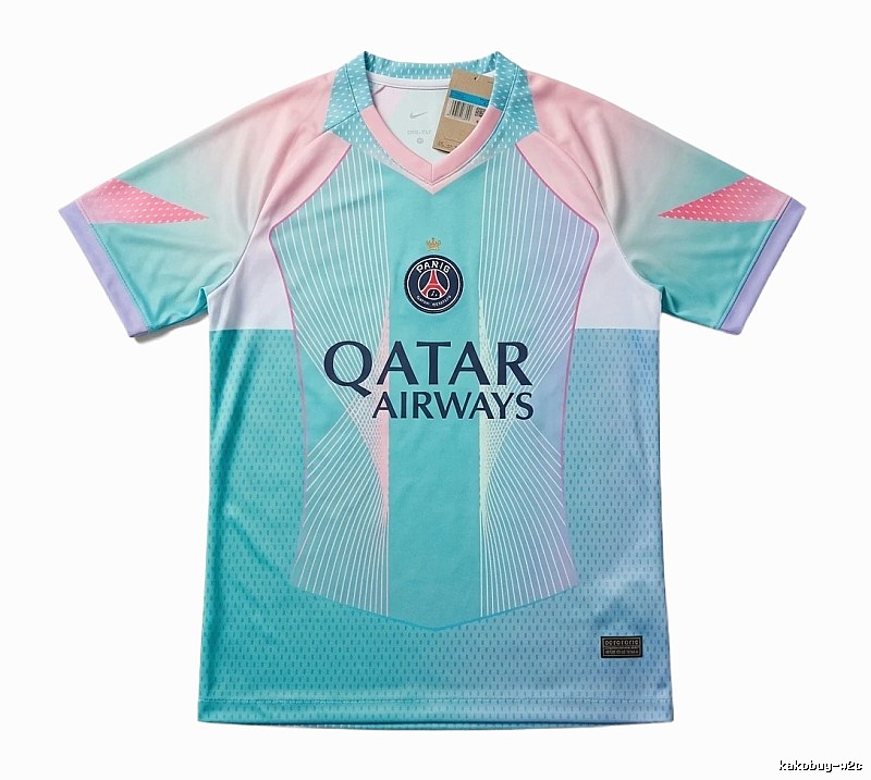 Balenciaga Tokyo Ghoul style blue-pink jersey