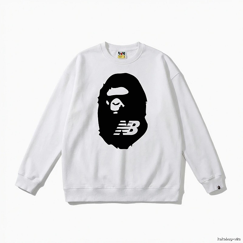 Bape Ape Head Classic White Sweatshirt