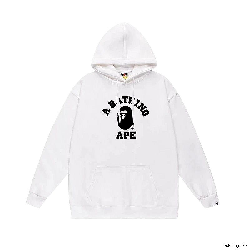 Bape Ape Head Simple White Sweatshirt