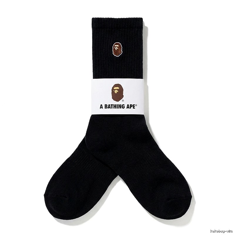 Bape Ape Head Trendy Black Socks