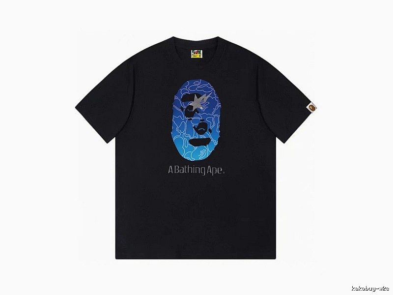 Bape Ape Head Trendy Cool Black T-shirt