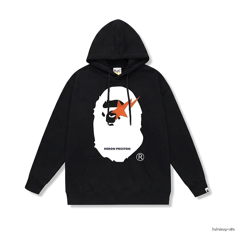 Bape Ape Retro Style Black Hoodie