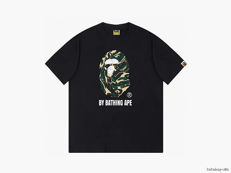 Bape camouflage style black T-shirt