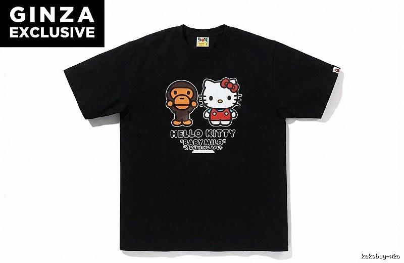 Bape Co-branded Hello Kitty Black T-shirt