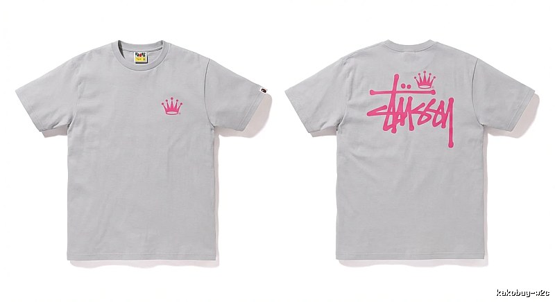 Bape Crown Print Trendy and Cool Short-sleeved Shirt