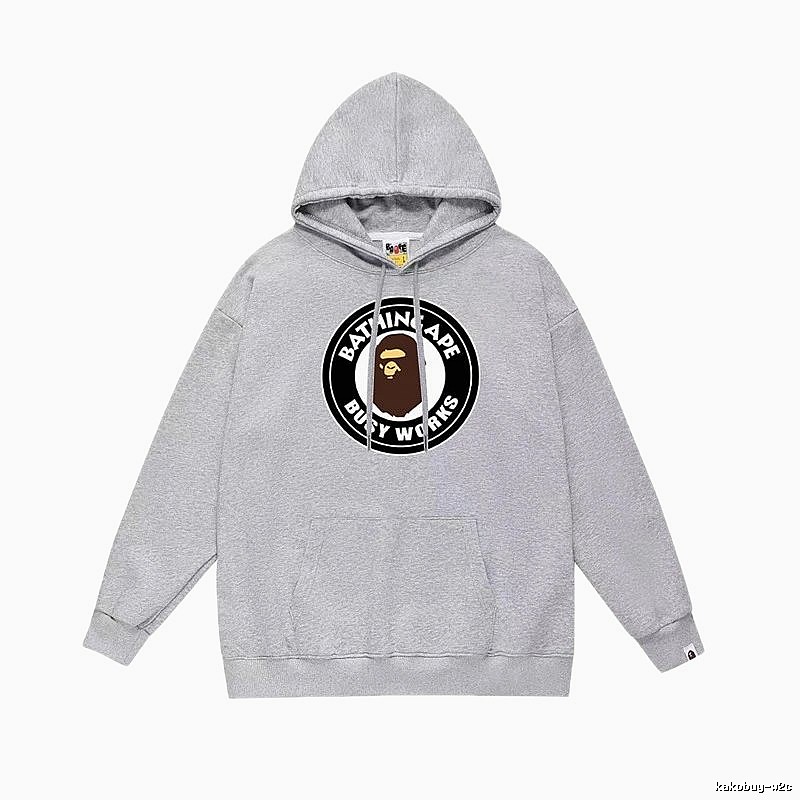 Bape grey casual hoodie